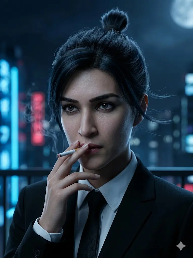 Aki Hayakawa – Balcony Night Portrait