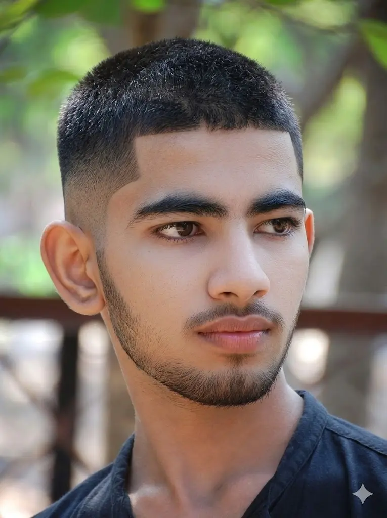 Buzz Cut Fade Street Portrait