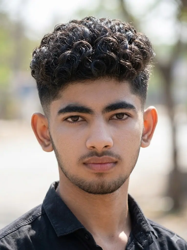 Curly Taper Fade Upgrade