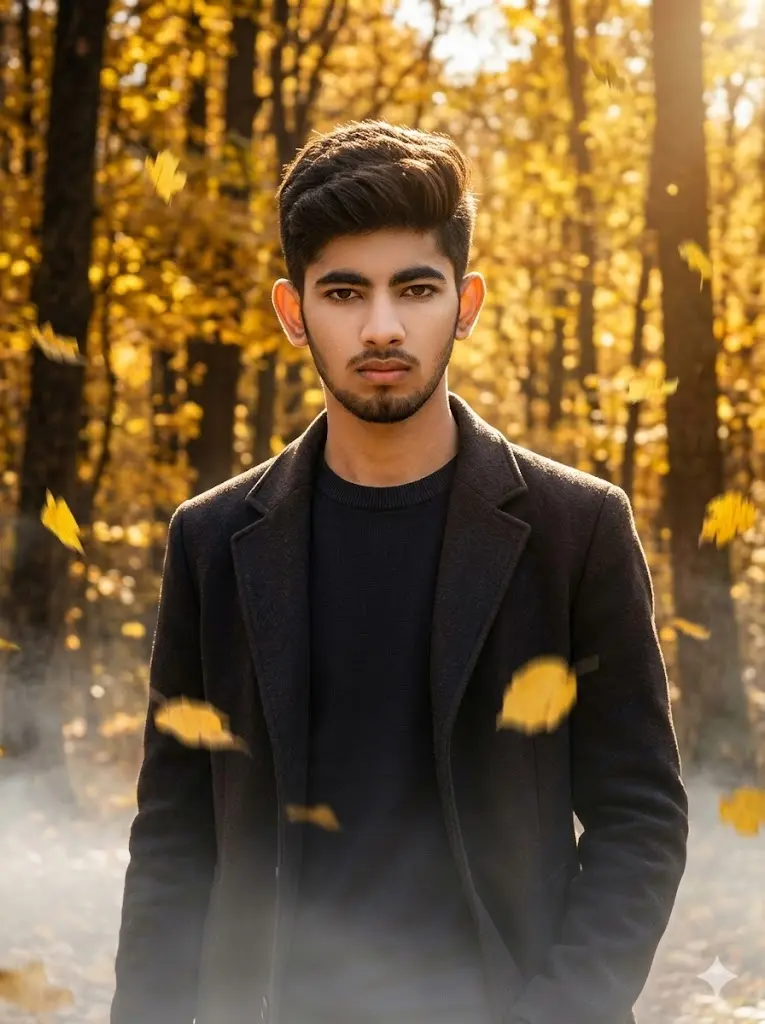 Golden Leaves Hero Portrai