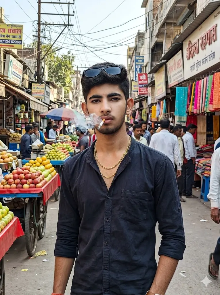 Market Area Gang Boss Portrait