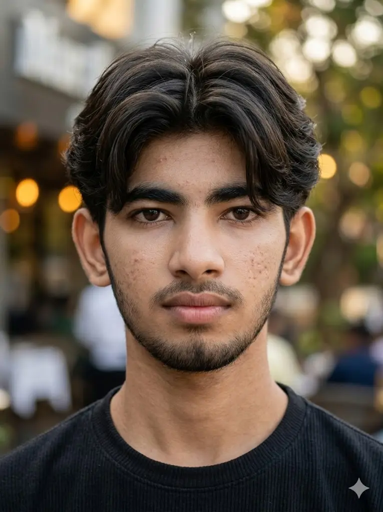 Middle Part Korean Hairstyle