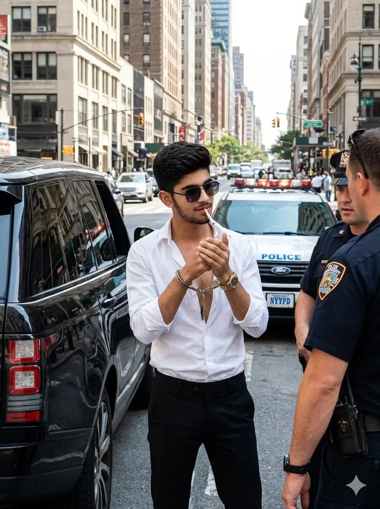 Police Stop Attitude Scene