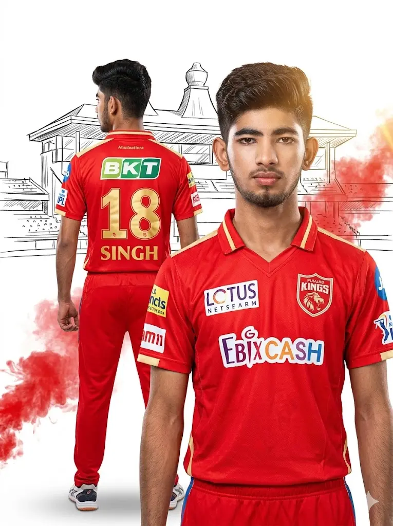 Punjab Kings Double Exposure Jersey Front Back