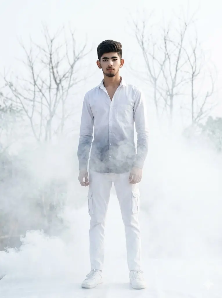 White Fog Editorial Portrait