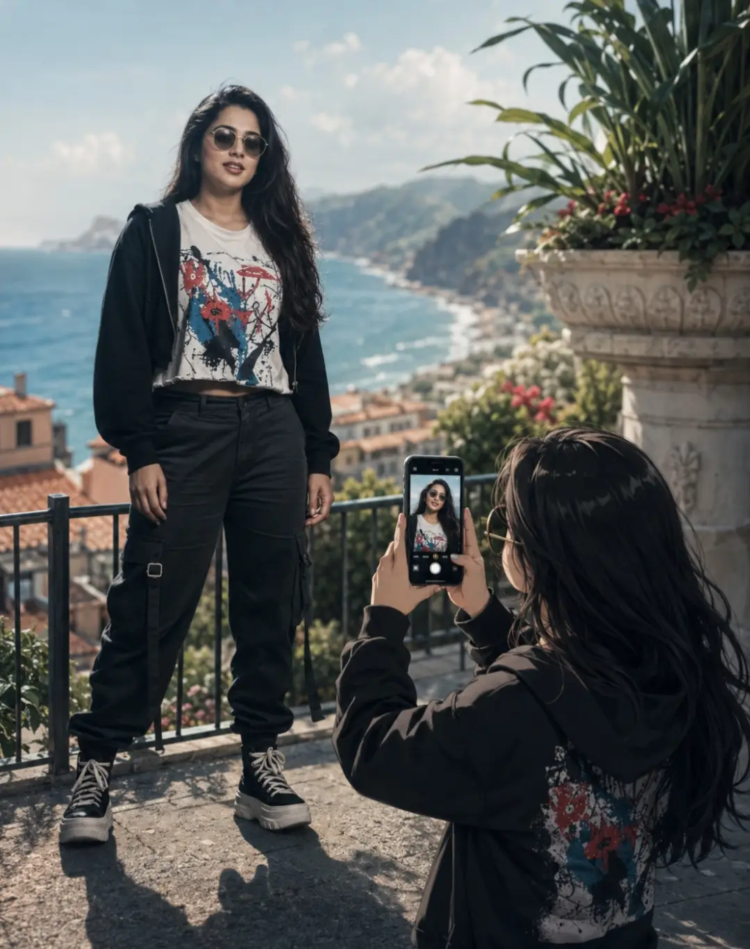 Prompt Seen New Instagram Trend Prompt For Girl Anime Mini Me Mirror Perspective Effect Anime Mini Me Mirror Perspective Effect prompt for Girls
