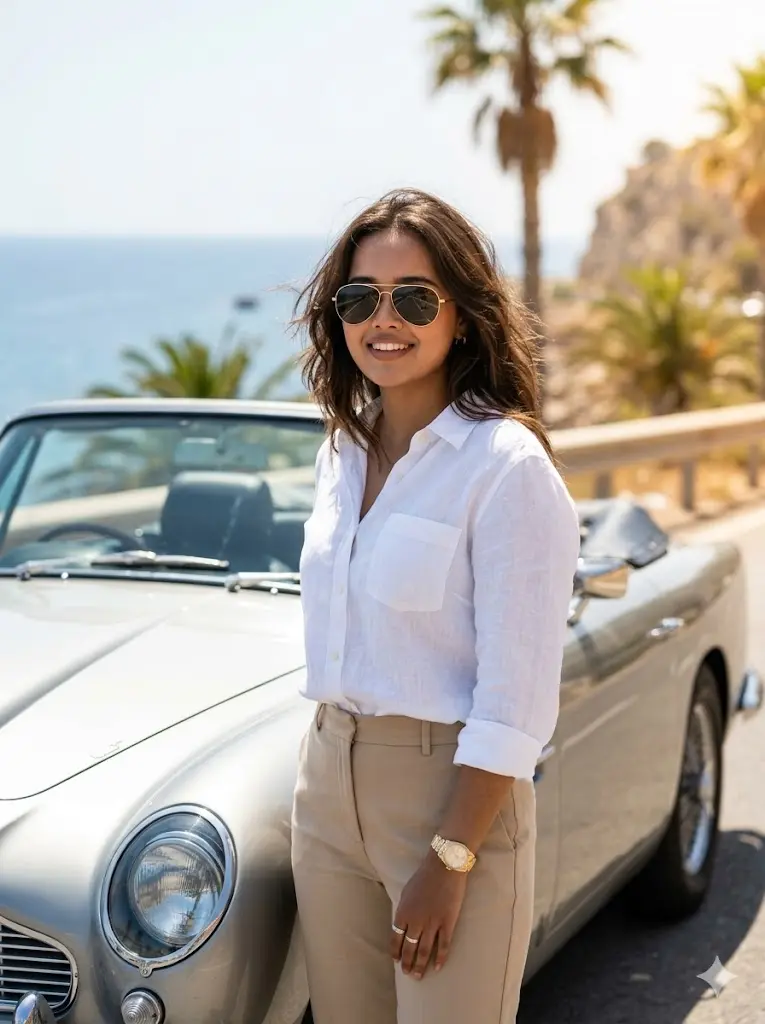 Coastal Summer Driving Portrait