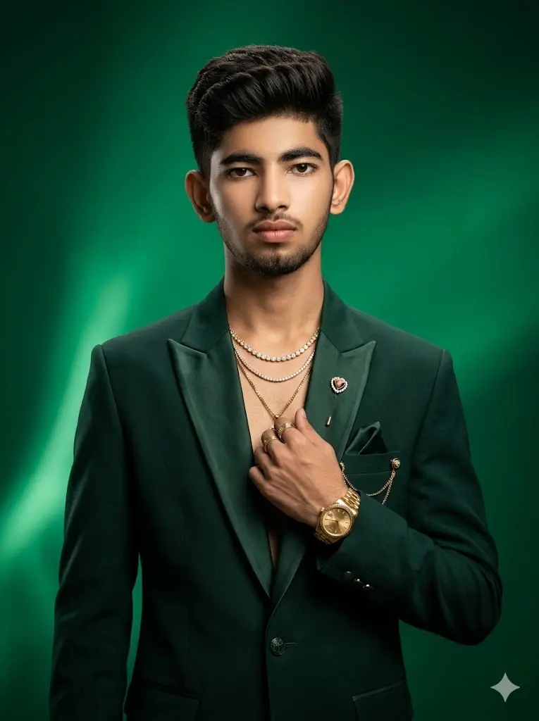 Emerald Green Elite Fashion Portrait