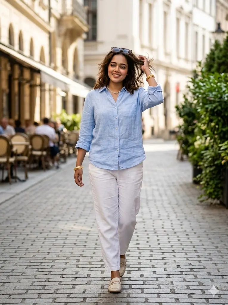 European Summer Vacation Portrait