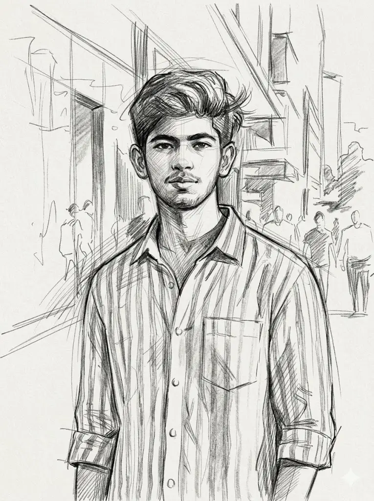 Gesture Drawing Portrait