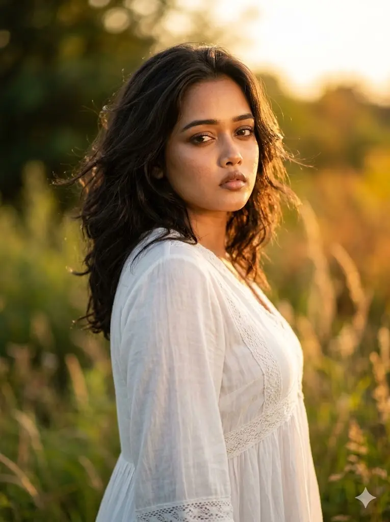 Golden Hour Outdoor Portrait Girl