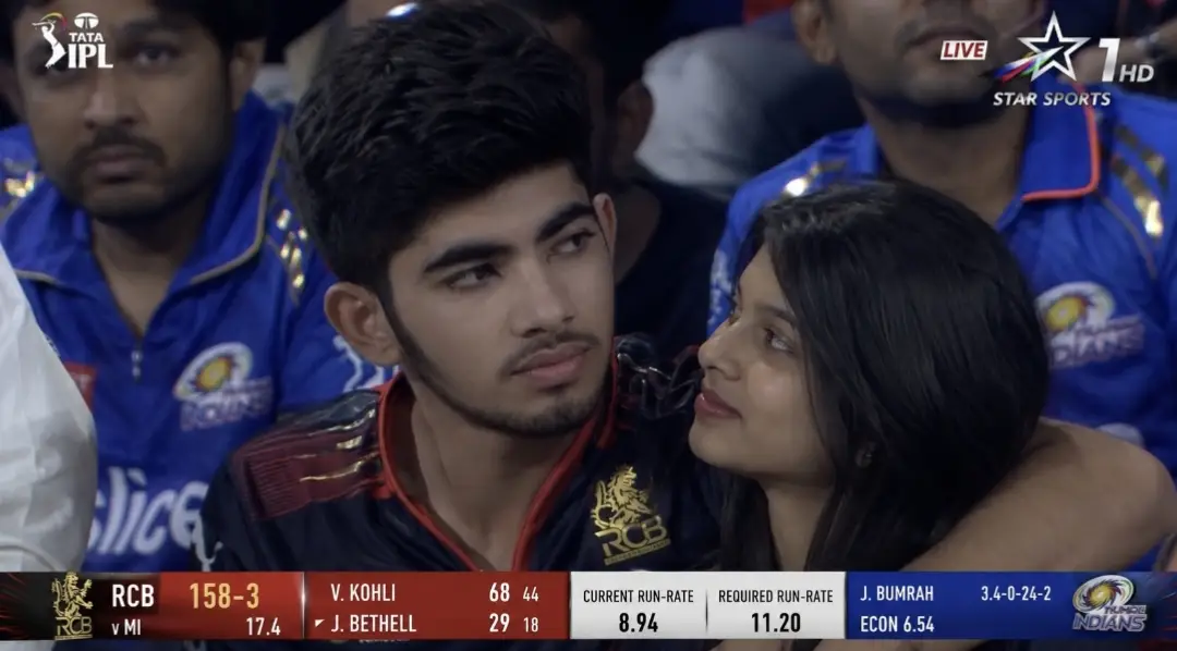 IPL Couple Stadium Broadcast Prompt