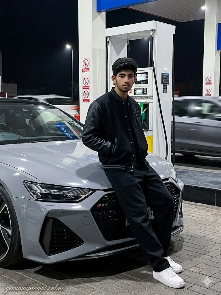 Late Night Audi Fuel Station Portrait