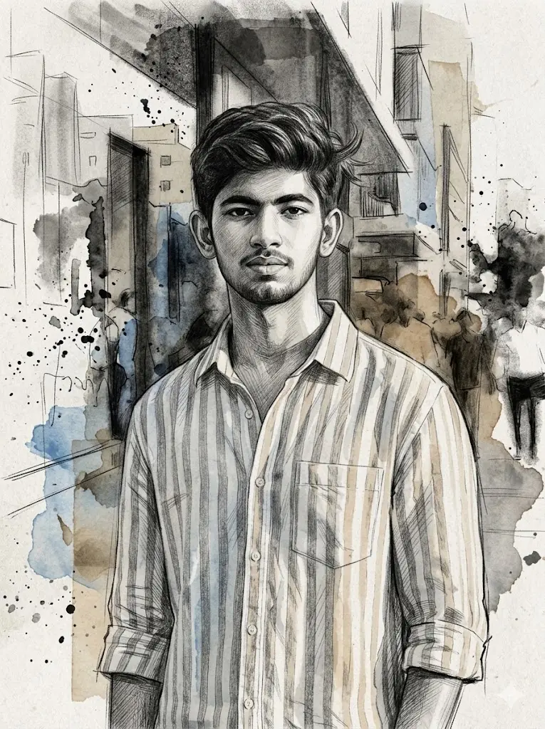 Mixed Media Portrait Artwork