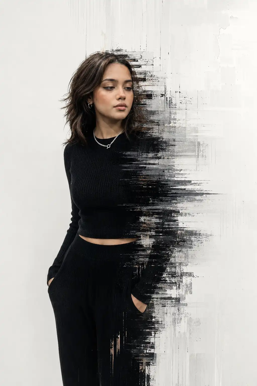 Prompt Seen New Instagram Trend Prompt For Girl Phantom Drift Editorial Glitch Phantom Drift Editorial Glitch Effect