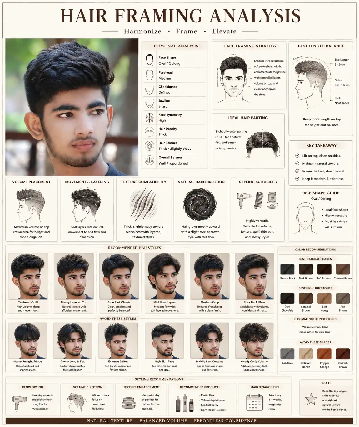 Premium Hair Framing Analysis Sheet