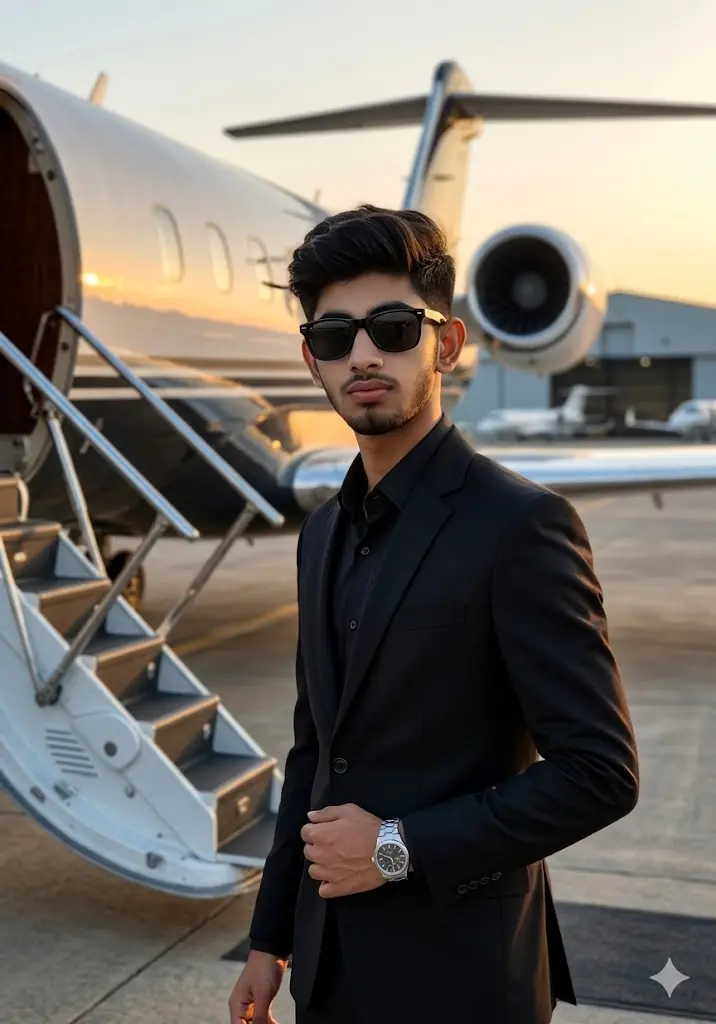 Private Jet VIP Arrival Portrait