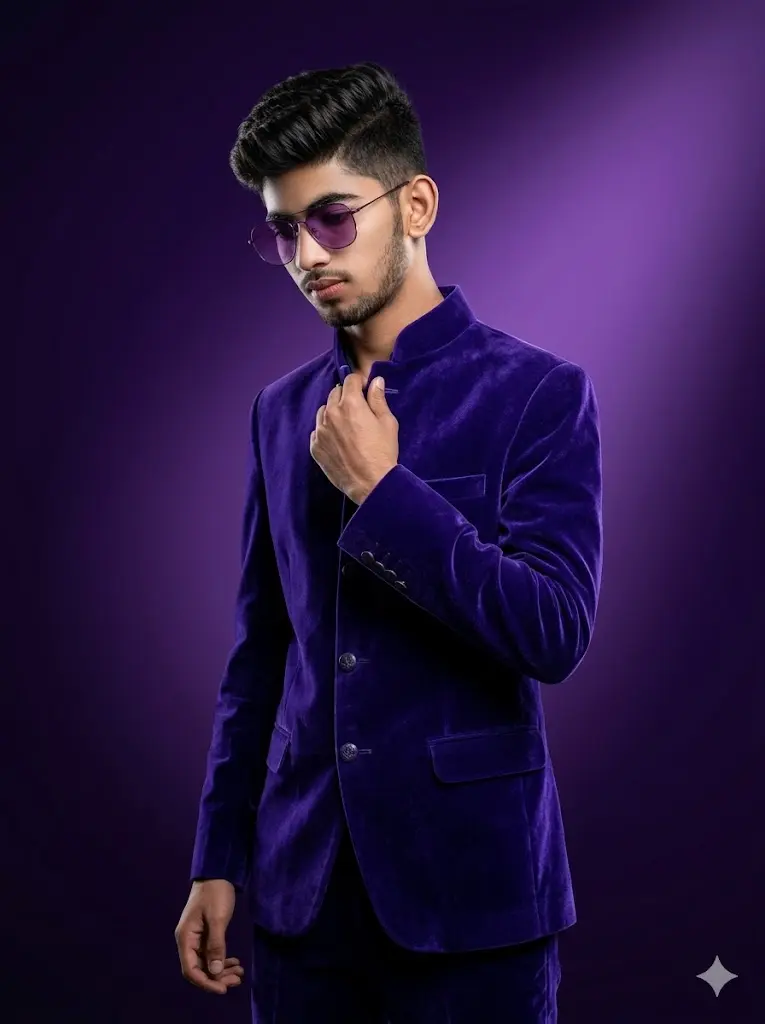Purple Velvet Premium Portrait
