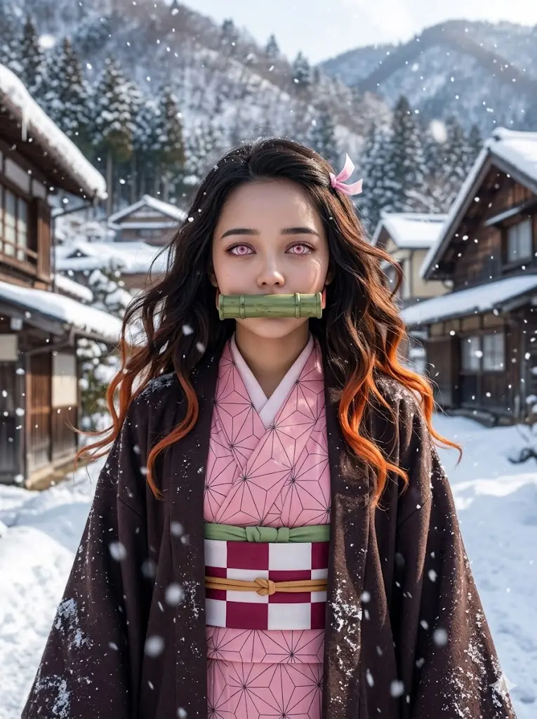 Snowfall Nezuko Portrait