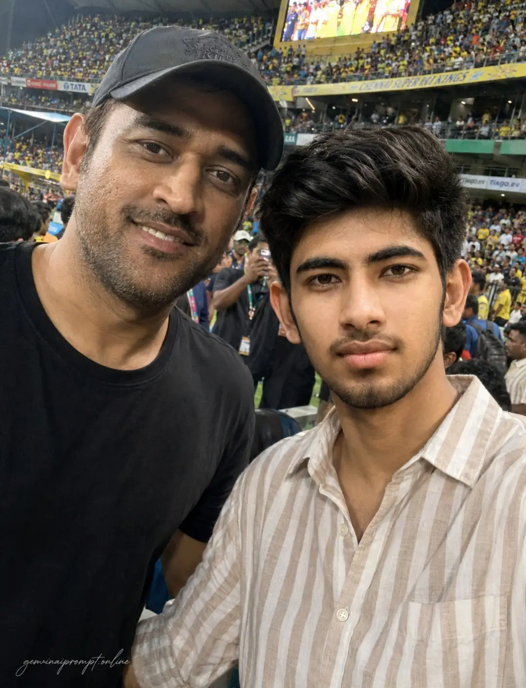 Stadium Selfie With Dhoni