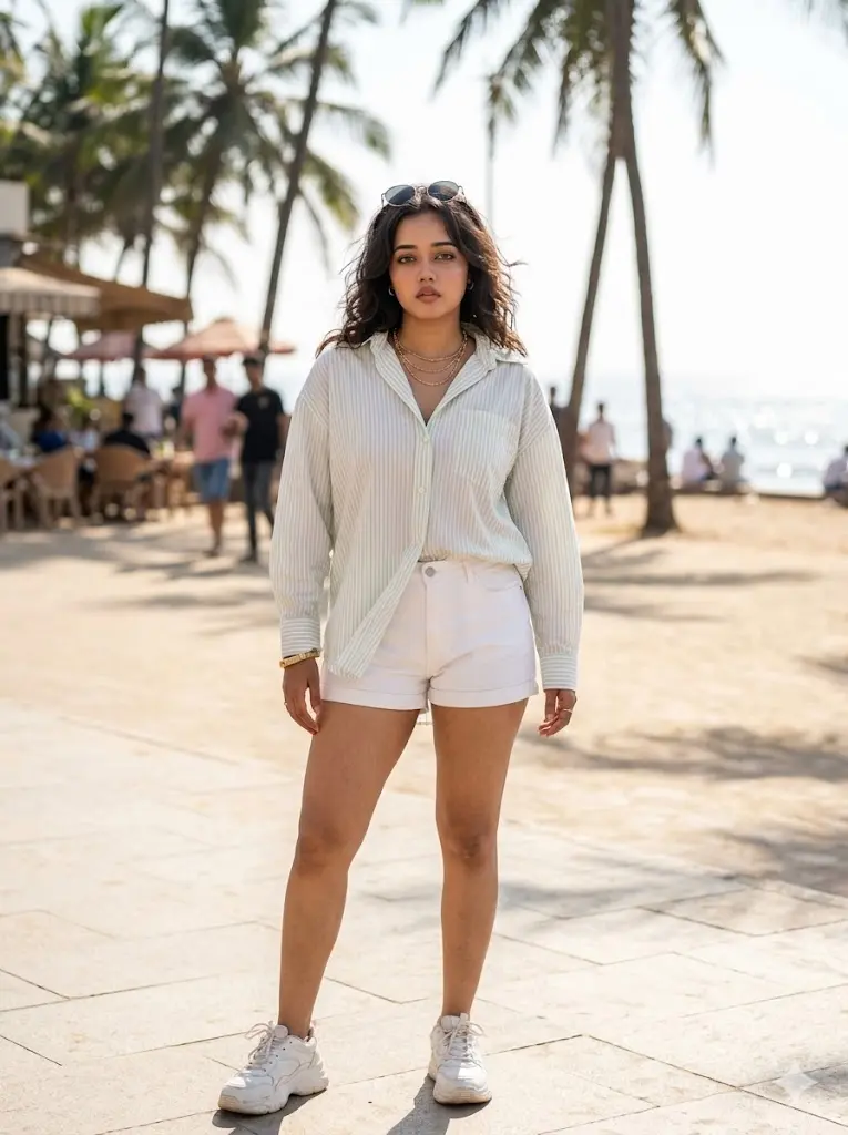 Summer Beach Streetwear Portrait
