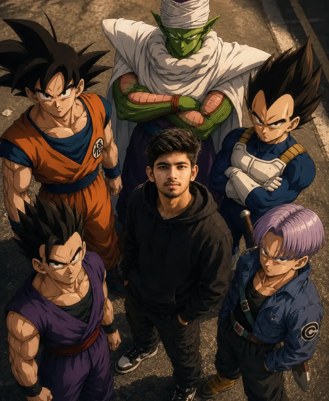 Surrounded by Dragon Ball Characters