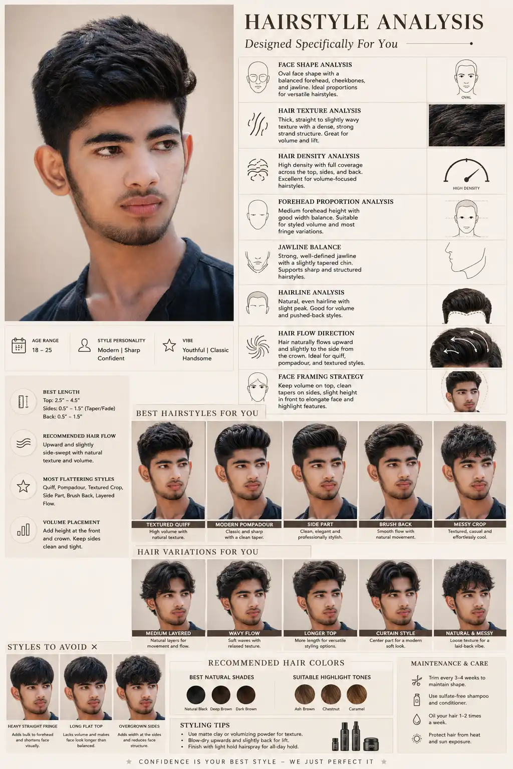 Ultimate AI Hairstyle Analysis Board