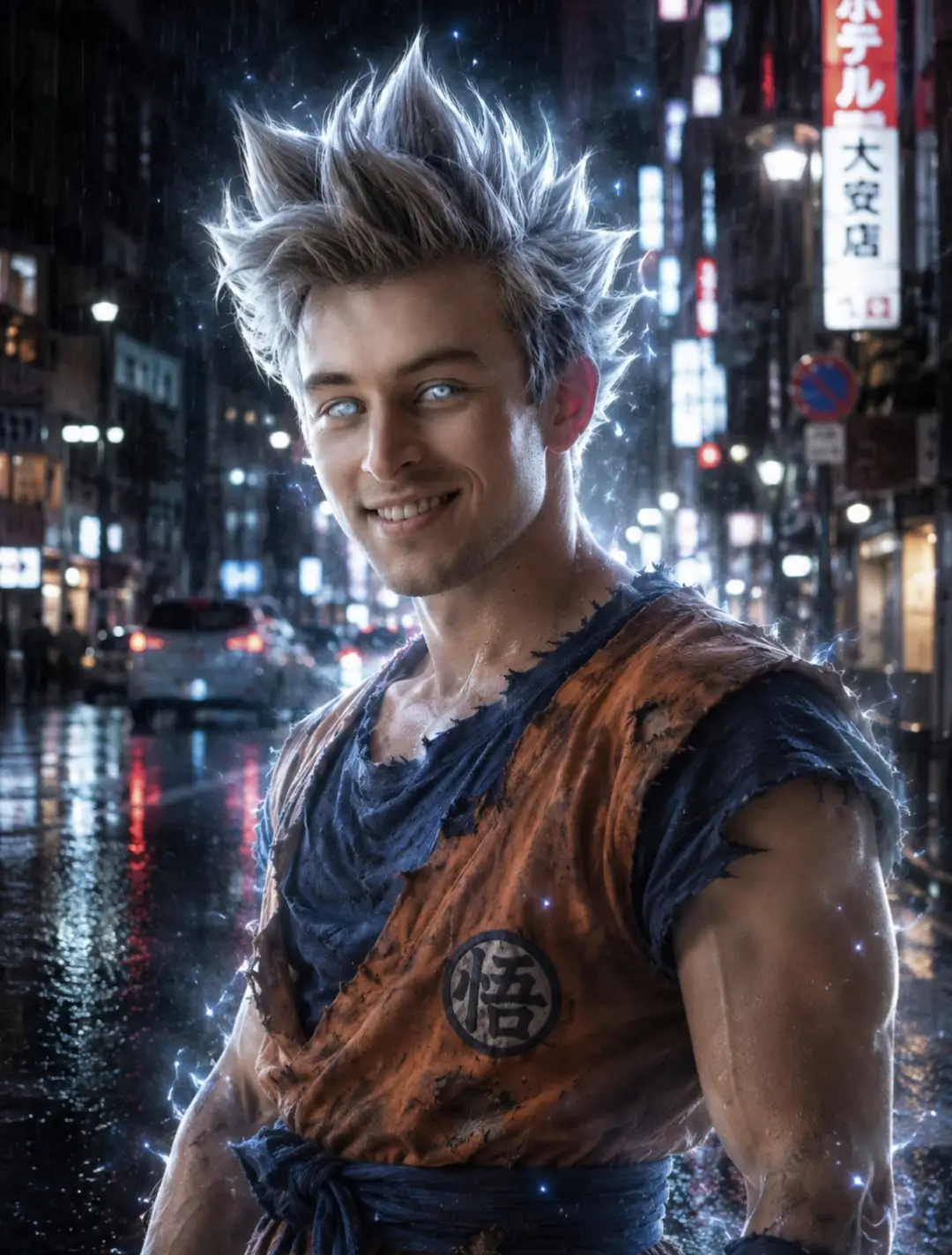 Ultra Instinct Goku – Tokyo Rain Awakening