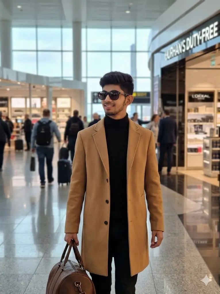 Airport Prompt Gemini: Turn Your Selfie Into a VIP Airport Look Without Leaving Home VIP Airport Walk Portrait VIP Airport Walk Portrait