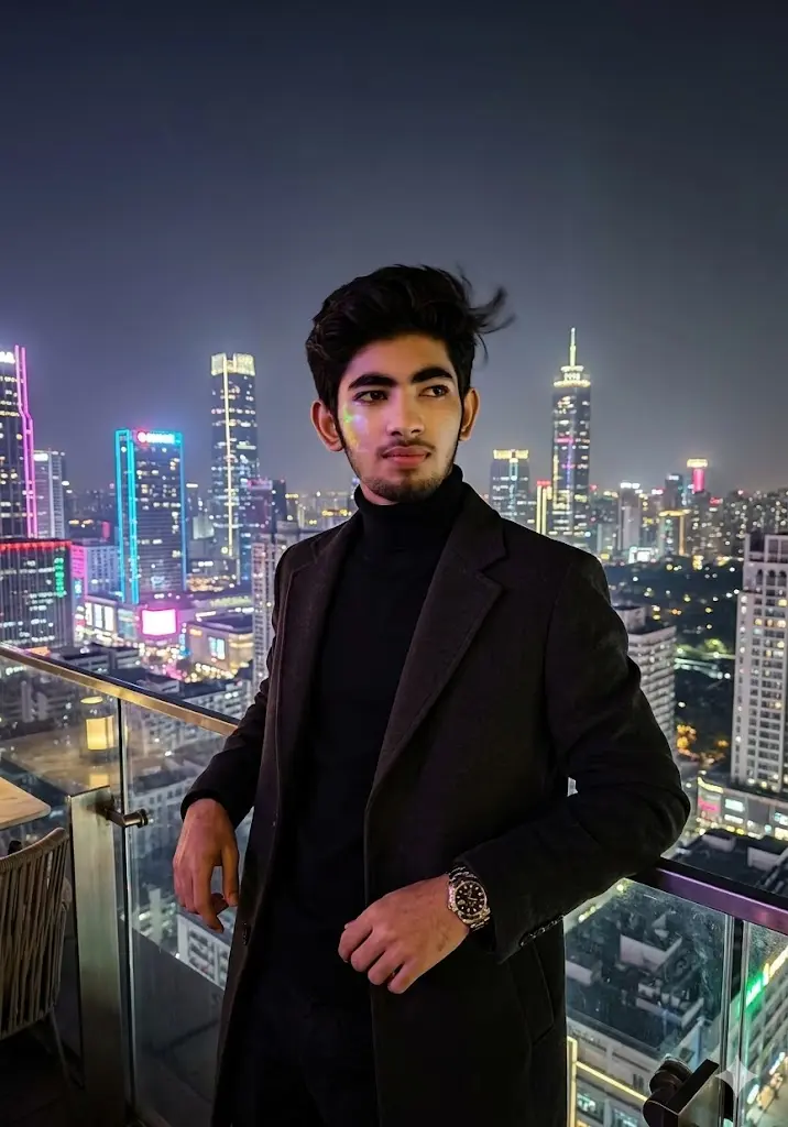 VIP Rooftop Night Portrait