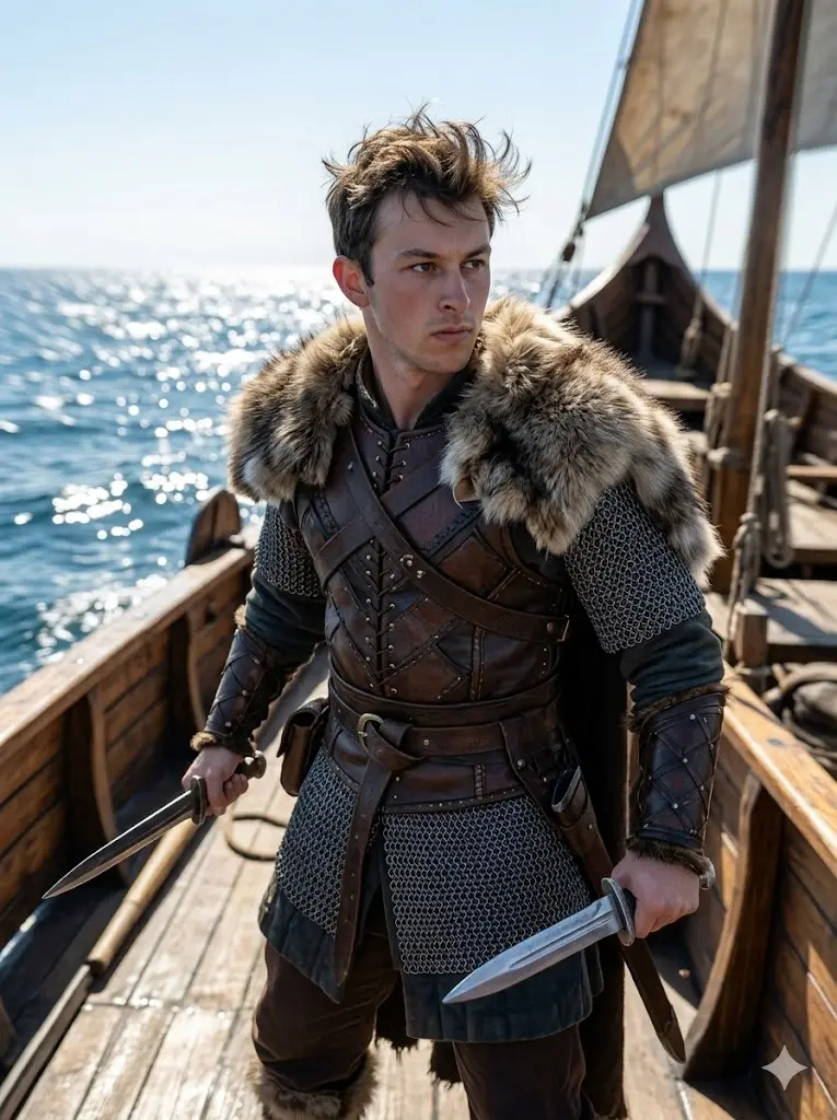 Viking Ship Deck Scene