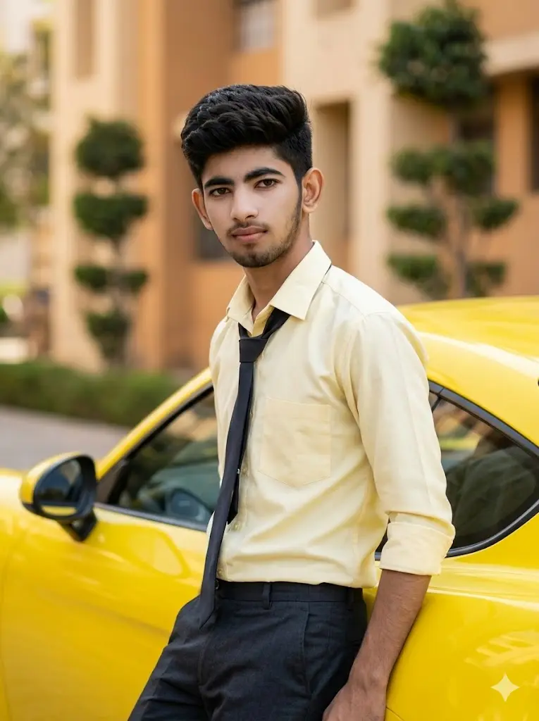 Yellow Pop Style Portrait