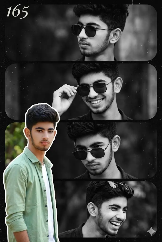 vertical collage design