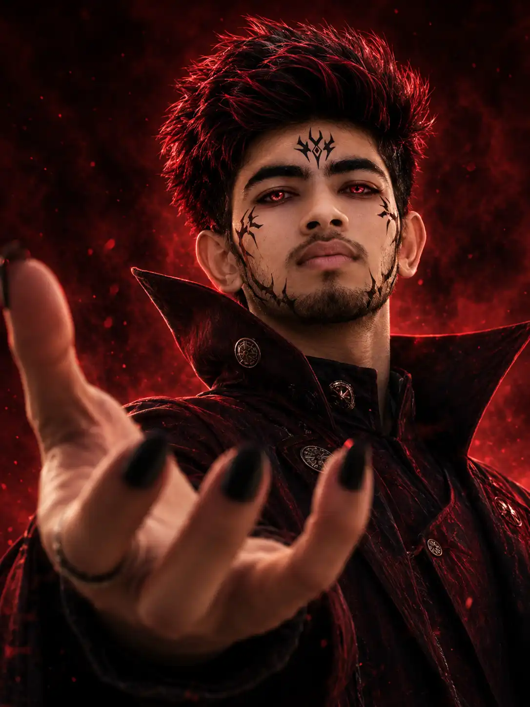 Turn your image into Ultra Realistic Ryomen Sukuna Portrait with these Gemini AI Prompts- Copy Paste Demon King Portrait Demon King Portrait