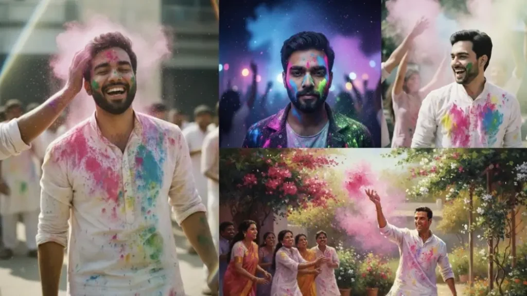 Gemini AI Holi Prompt For Men