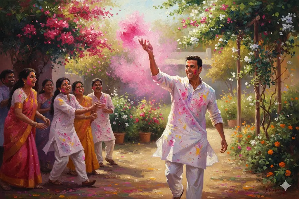 Gemini AI gemini ai Holi Prompt For Men celebrity