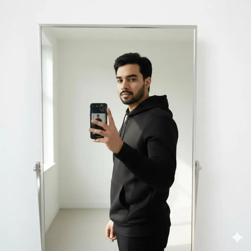 Gemini Mirror Selfie Prompt for Boys