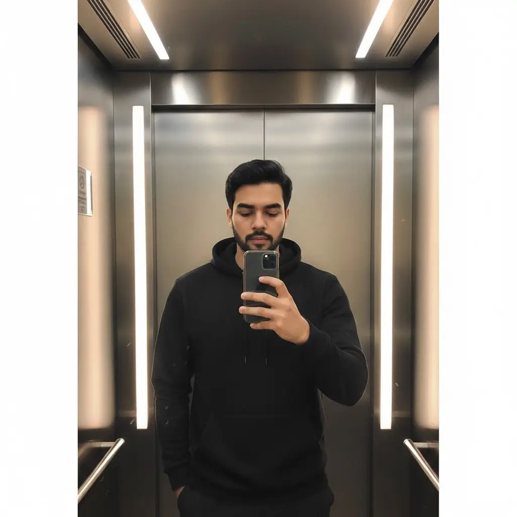 Gemini lift Mirror Selfie Prompts for Boys