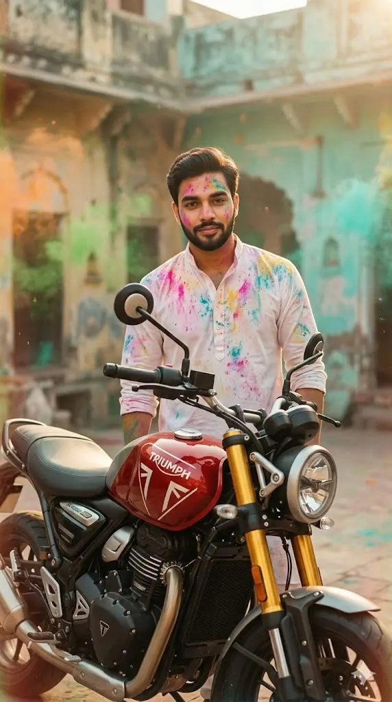 Holi bike prompts Gemini