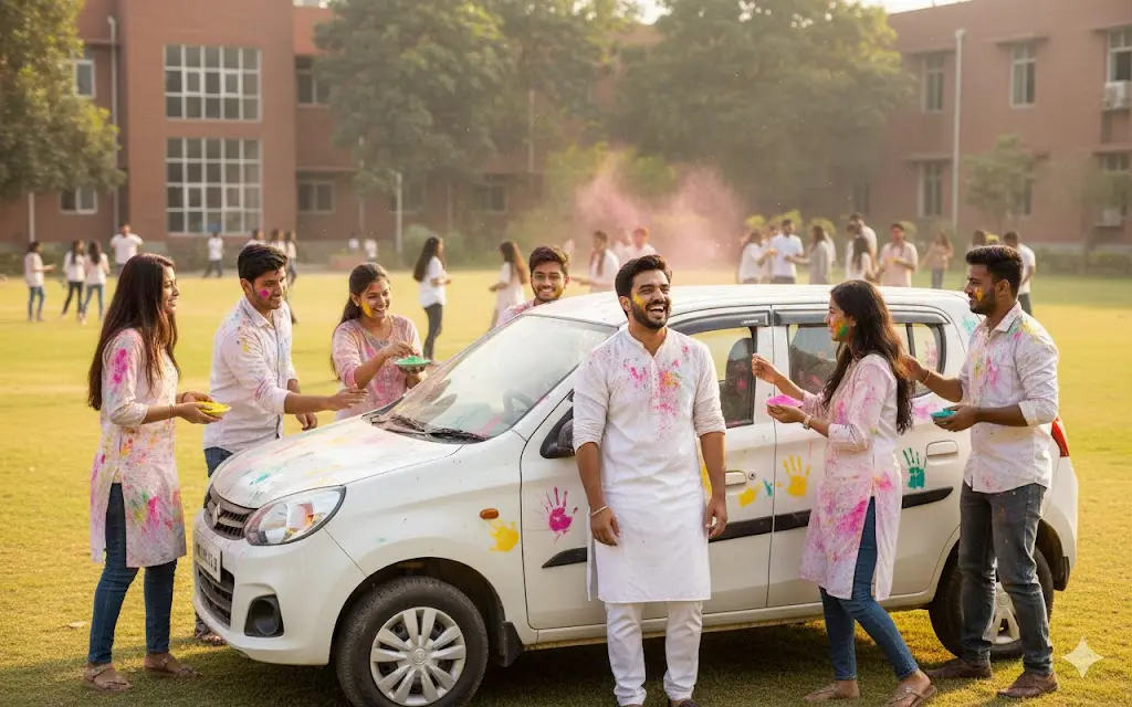 Holi prompt for car alto