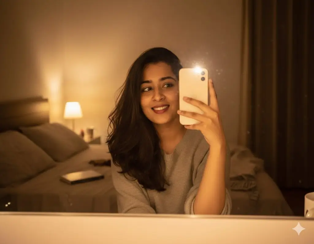 night Mirror Selfie Gemini Prompt