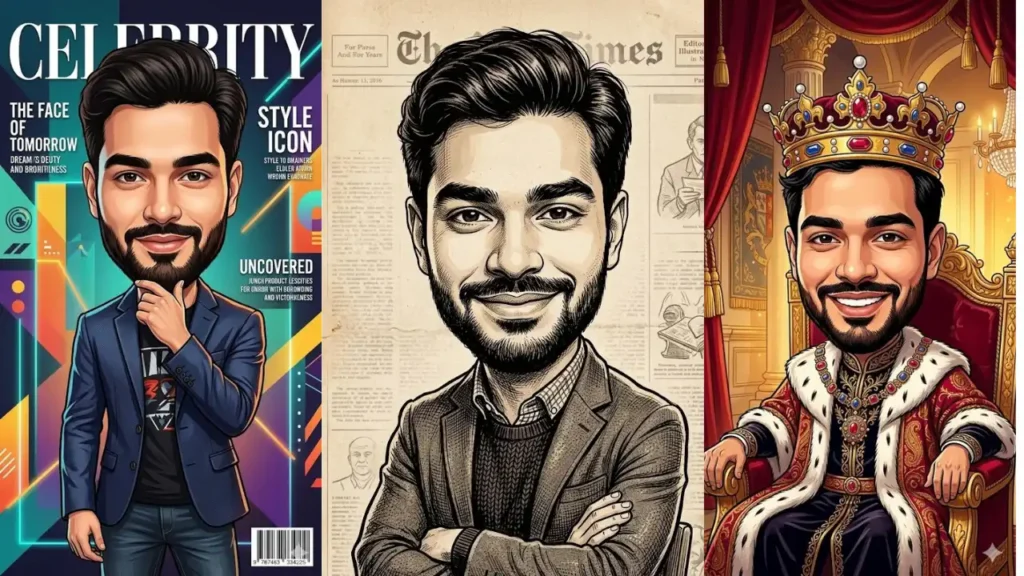 7 Best Caricature Prompt for Gemini: Upload Your Photo & Gemini Turns It Into a Hilarious Caricature