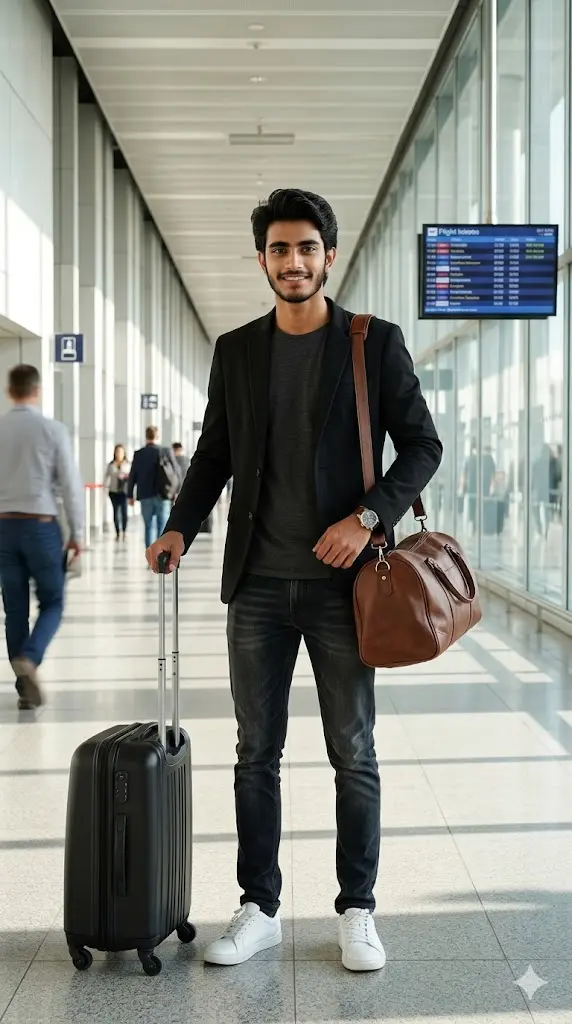 Airport Prompt Gemini: Turn Your Selfie Into a VIP Airport Look Without Leaving Home Airport Fashion Editorial Shot Airport Fashion Editorial Shot