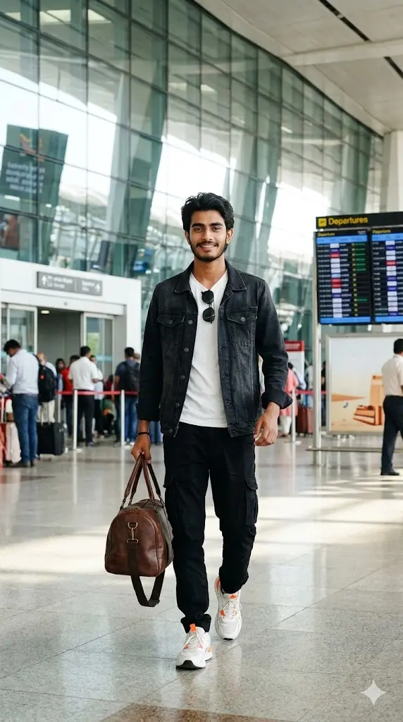 Airport Prompt Gemini: Turn Your Selfie Into a VIP Airport Look Without Leaving Home Airport Walking Travel Influencer Shot Airport Walking Travel Influencer Shot