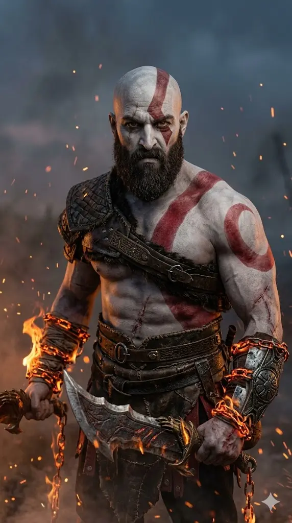 Blades of Chaos Warrior Portrait