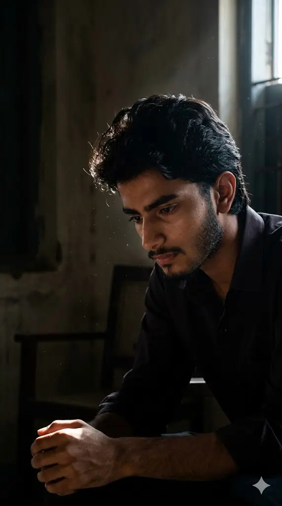 Dark Room Window Light Portrait