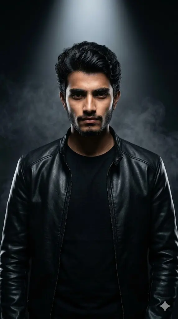 Dark Studio Attitude Portrait