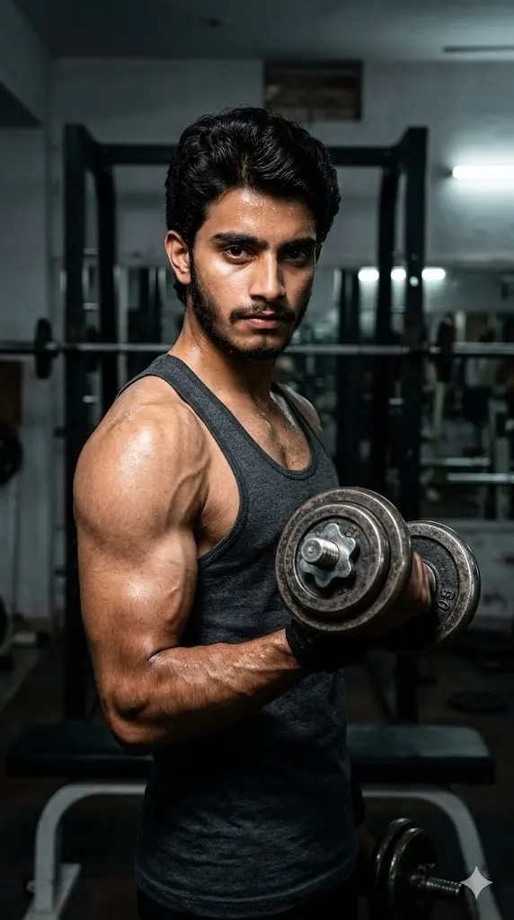 Dumbbell Strength Training Portrait