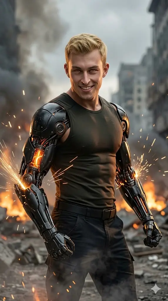 11 One Punch Man Gemini Prompts: Turn Yourself Into Iconic Realistic Anime Characters Genos Cyborg Power Mode Genos Cyborg Power Mode