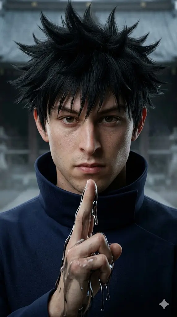 Intense Summoning Close Up Portrait